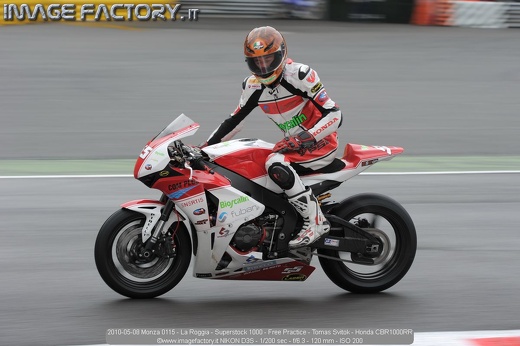 2010-05-08 Monza 0115 - La Roggia - Superstock 1000 - Free Practice - Tomas Svitok - Honda CBR1000RR
